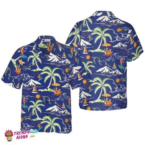 Christmas Hawaiian Shirts, Santa Beach Summer Pattern 3 Shirt Short Sleeve, Christmas Shirt Idea Gift For Men And Women