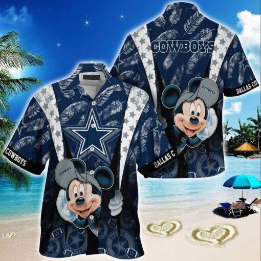 Dallas Cowboys Mickey Mouse Hawaiian Shirt, NFL Hawaiian Shirt