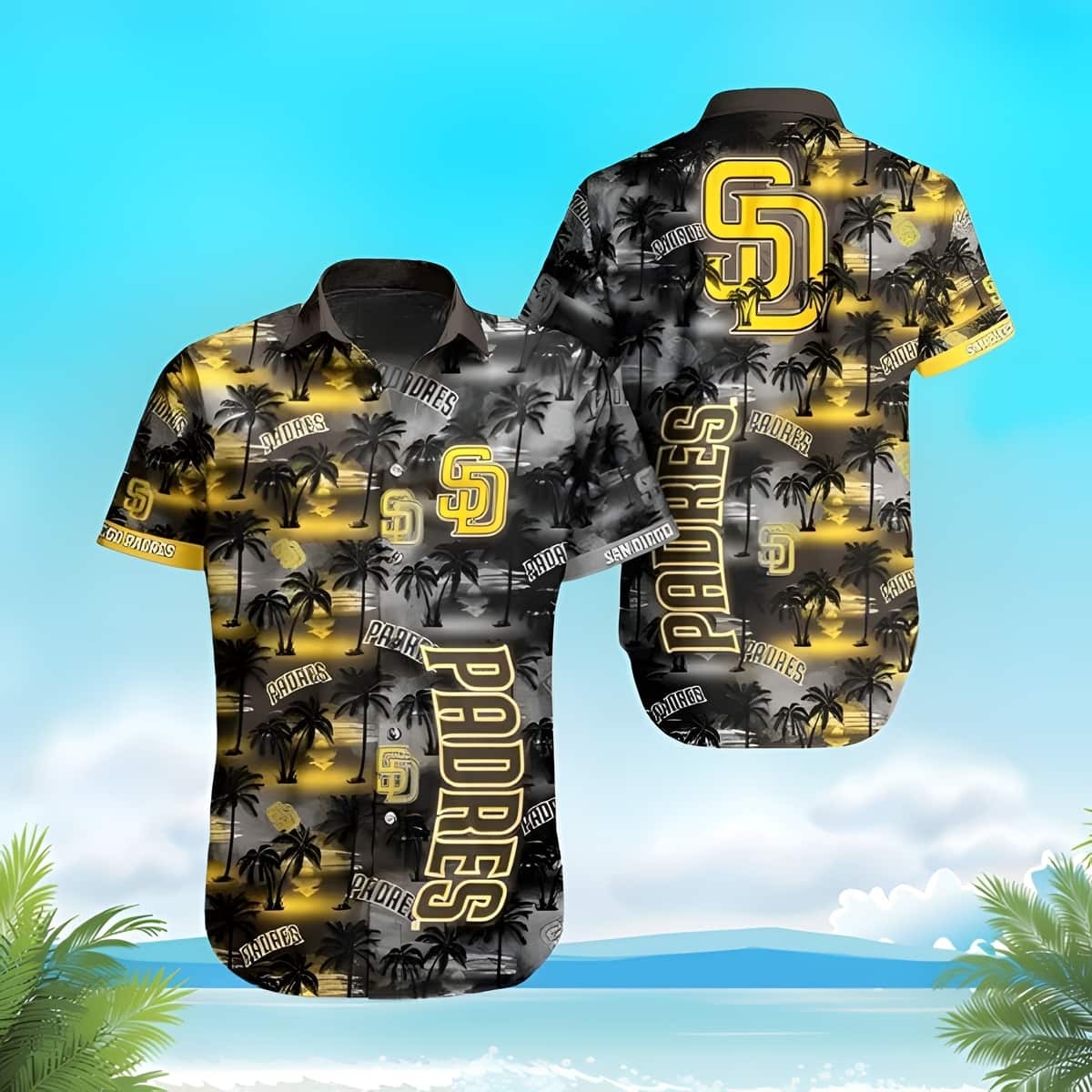 deadpool on the beach summer full printing hawaiian shirt