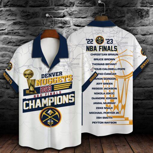 Denver Nuggets The Finals Champions Print 3D Aop Hawaiian Shirt Sh1 V1