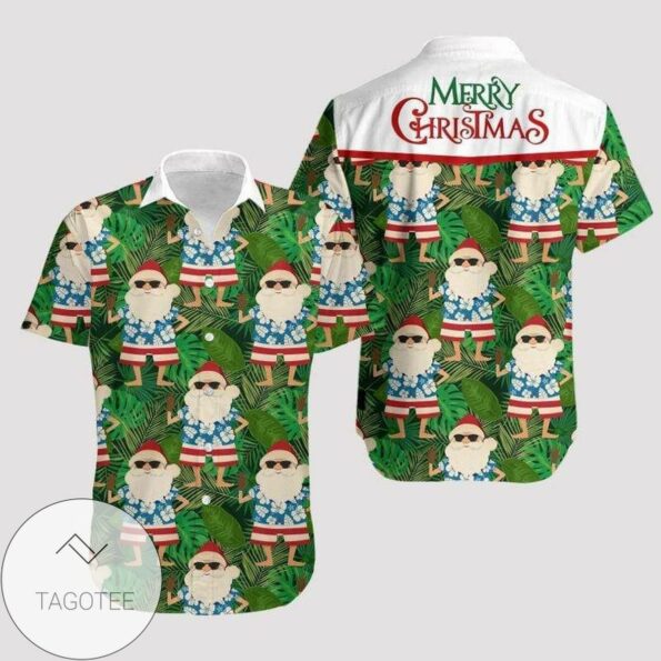 Discover Cool Merry Christmas Santa Claus Funny Hawaiian Shirts