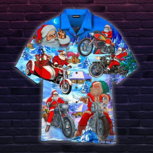 Driving With Santa Claus Hawaiian Shirt For