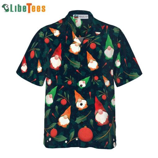 Gnome Pattern Festive Christmas Hawaiian Shirt