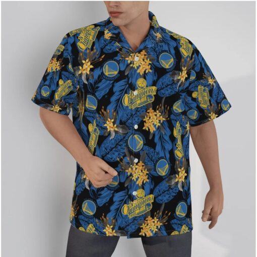 Golden State Warriors Tropical Art 3D Hawaiian Shirt