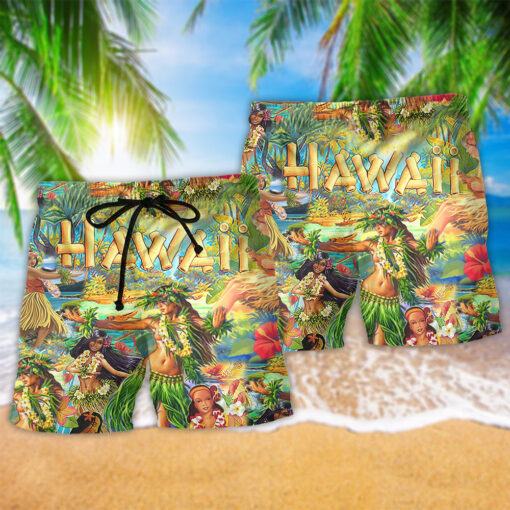 Hawaii The Aloha Spirit Of Hawaii Christmas Trendy Aloha Hawaiian Beach Shorts