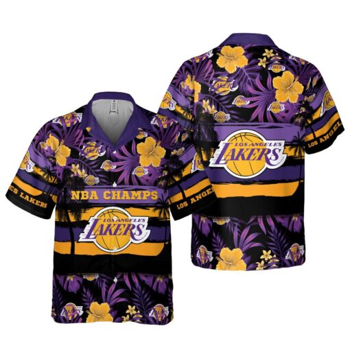 Hawaiian Shirt Inspired by Los Angeles Lakers Unique