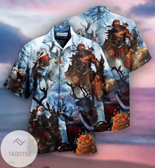 Hawaiian Shirts Christmas Stay Cool Santa Claus