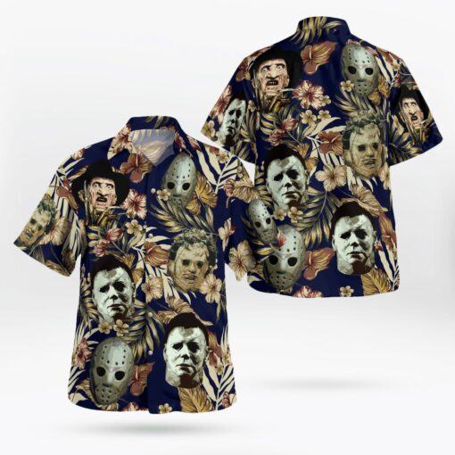 Horror Characters Halloween Hawaiian Shirt