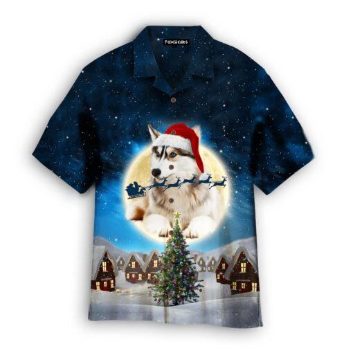 Husky Merry Christmas Hawaiian Shirt