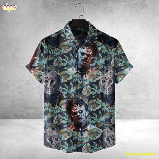 Jason Voorhess Friday The 13Th Horror Movie Halloween All Over Print 3D Hawaiian Shirt