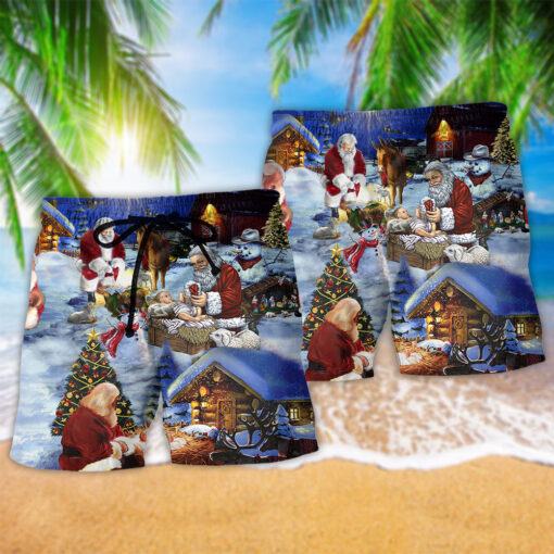 Jesus Is The Best Gift Ever Christmas Trendy Aloha Hawaiian Beach Shorts