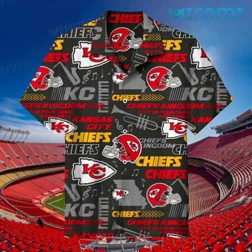 KC Chiefs Hawaiian Shirt Chiefs Kingdom Football Helmet Kansas City Chiefs Gift