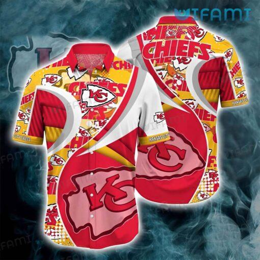 Kansas City Chiefs Hawaiian Shirt Logo Pattern Chiefs Gift