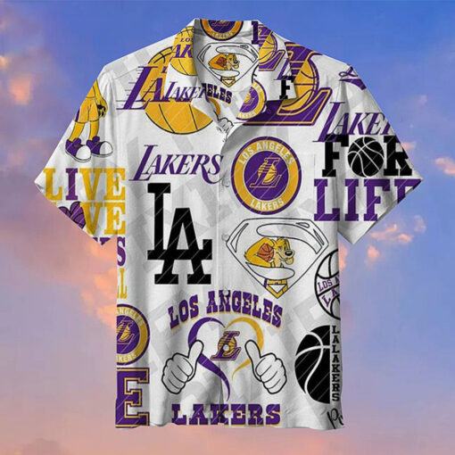 Lakers NBA Hawaiian full 3d shirt for fans