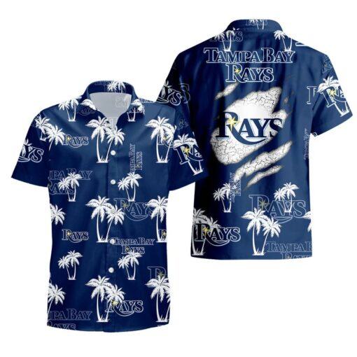 MLB Tampa Bay Rays Palm Tree Pattern hot Hawaii Shirt unisex