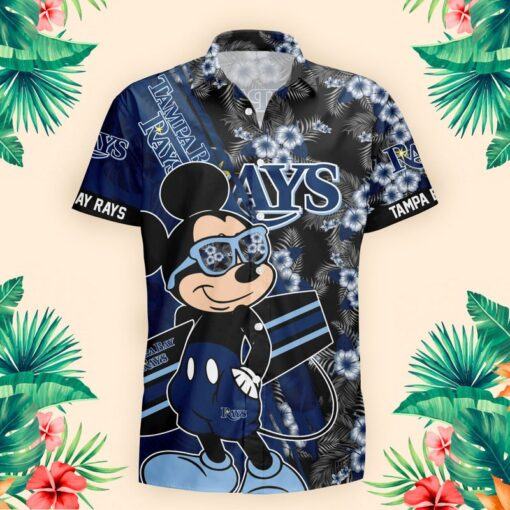 MLB Tampa Bay Rays mickey mouse Surfing All Over Printed hot Hawaii Shirt Unisex