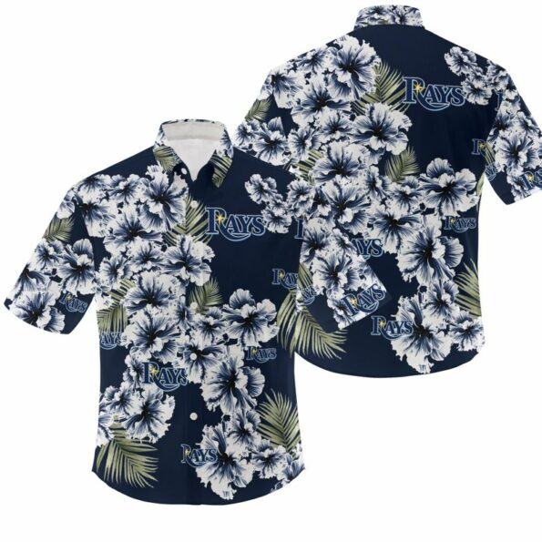 MLB Tampa Bay Rays tropical flower Limited Edition Hawaiian Shirt Unisex v1