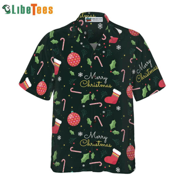 Merry Christmas Pattern Shirt, Xmas Trendy Hawaiian Shirt Perfect Gifts For Your Loved Ones