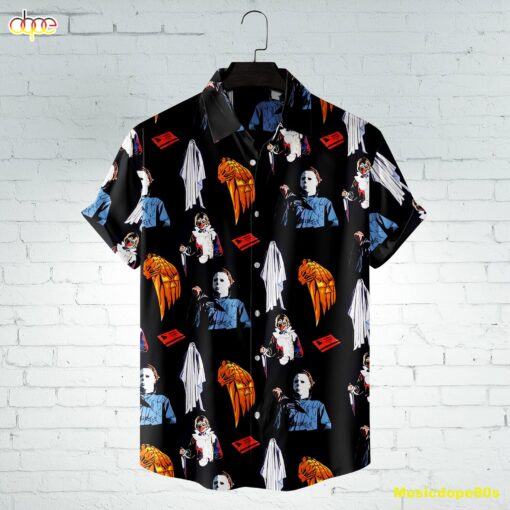 Michael Myers Knife Prop Horror Movie Halloween All Over Print 3D Hawaiian Shirt