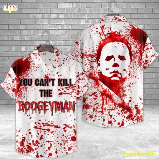 Michael Myers You Can’T Kill The Boogeyman Horror Movie Halloween All Over Print 3D Hawaiian Shirt