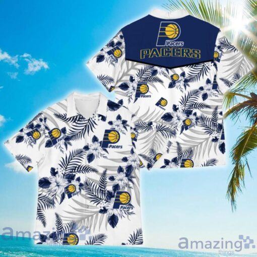 NBA Indiana Pacers Tropical Flowers Hawaiian Shirt V3 Aloha Shirt