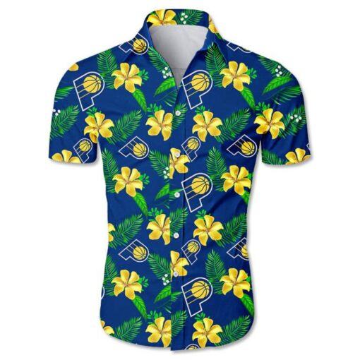 NBA Indiana Pacers Tropical Flowers New Design Hawaiian Shirt