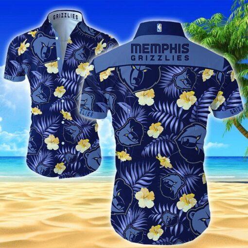 NBA Memphis Grizzlies Tropical Flowers New Design Hawaiian Shirt