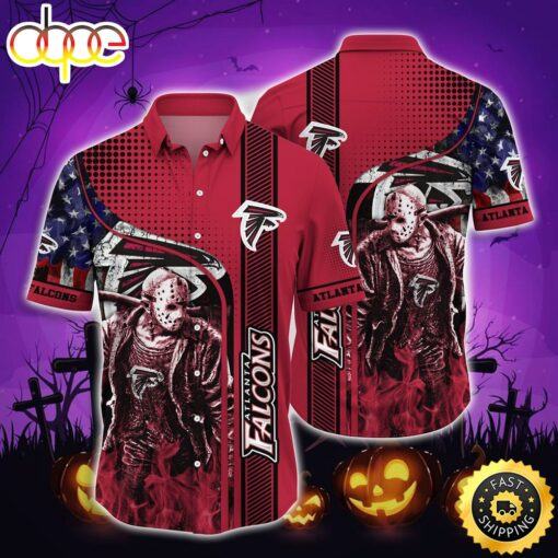 NFL Atlanta Falcons Halloween Jason Voorhees Hawaiian Shirt