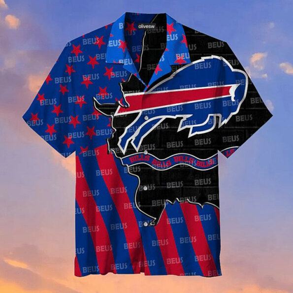 NFL Buffalo Bills Buffalo Across Over Scratch America Hawaiian Shirt