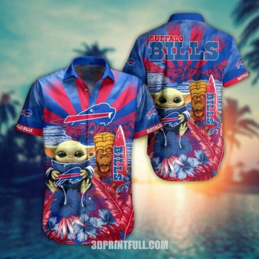 NFL Buffalo Bills Hawaiian Shirt Baby Yoda Style Summer Collection, Trendy Aloha