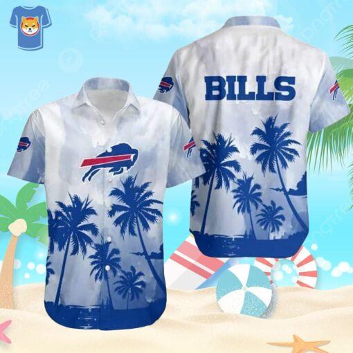 NFL Buffalo Bills Hawaiian Shirt Coconut Trees Practical Beach Gift