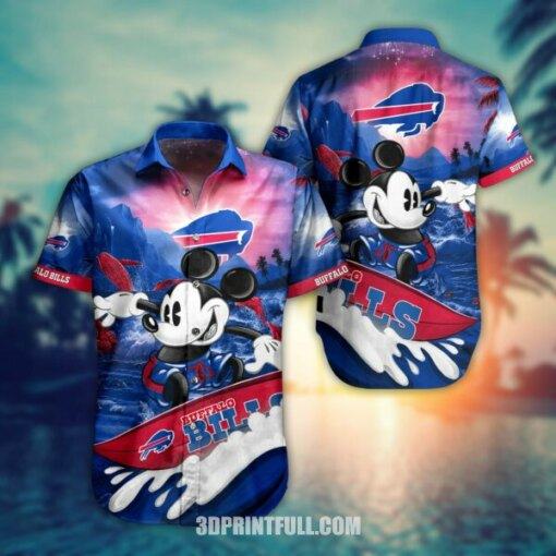 NFL Buffalo Bills Hawaiian Shirt Mickey Summer Collection, Trendy Aloha