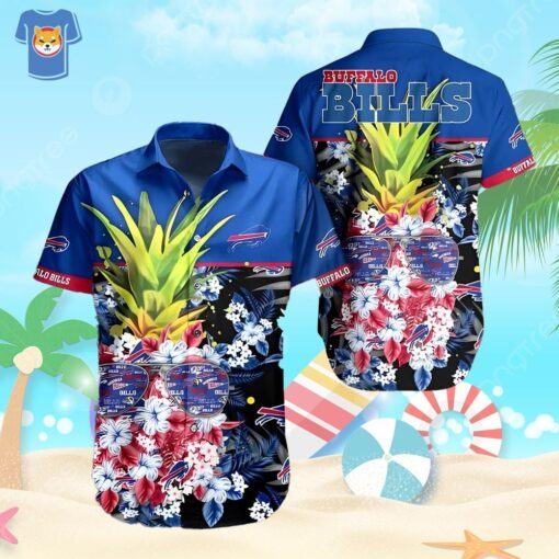 NFL Buffalo Bills Hawaiian Shirt Pineapple Pattern Beach Gift For Friend