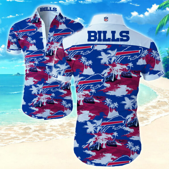 NFL Buffalo Bills Hawaiian Shirt Short Skull All Over Print – Show Your Team Pride