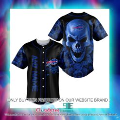 NFL Buffalo Bills Skull Flower Baseball Jersey Shirt – LIMITED EDITION