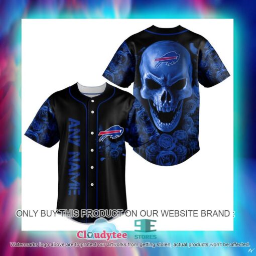 NFL Buffalo Bills Skull Flower Baseball Jersey Shirt – LIMITED EDITION