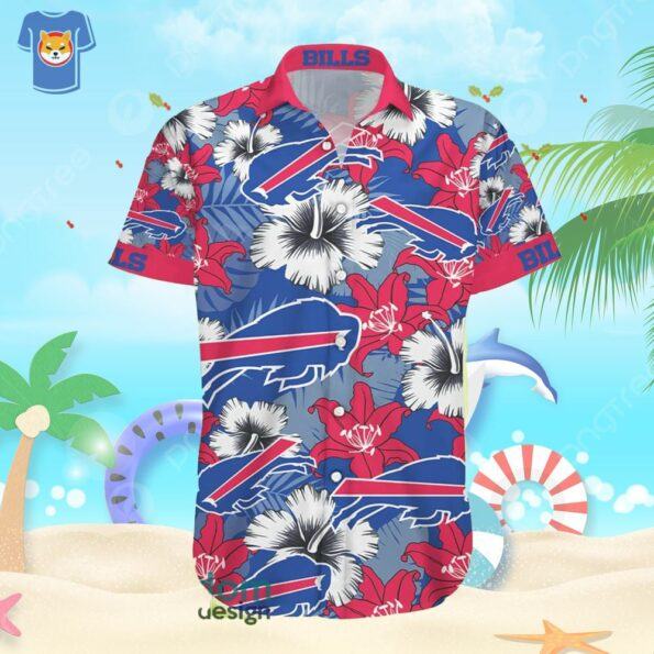 NFL Football Tshirt Buffalo Bills Aloha Beach Gift Hawaiian Shirt For Men And Women
