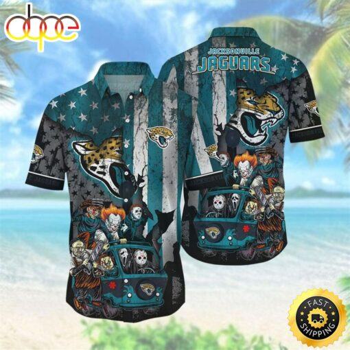 NFL-Jacksonville-Jaguars-Halloween-America-Flag-Hawaiian-Shirt