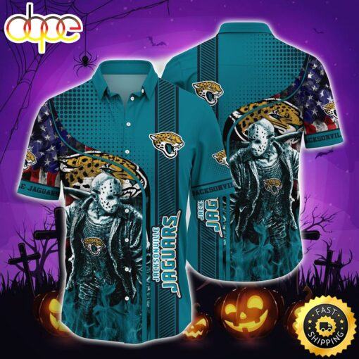 NFL Jacksonville Jaguars Halloween Jason Voorhees Hawaiian Shirt