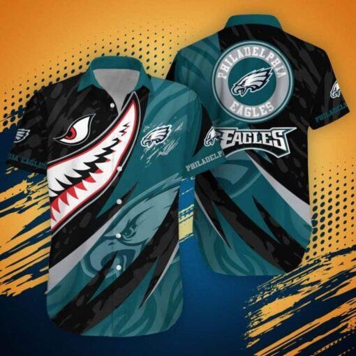 NFL Philadelphia Eagles Hawaiian Shirt Football Gift For Boyfriend, NFL Hawaiian Shirt