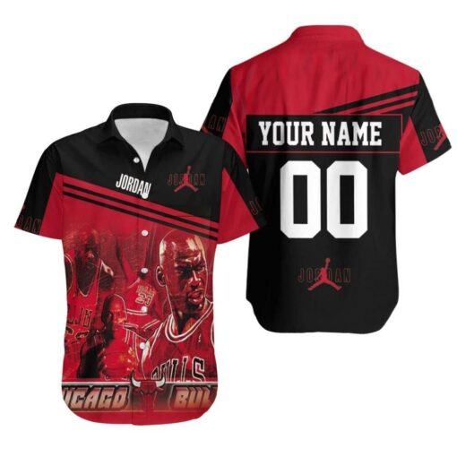 Nba Chicago Bulls Custom Name Number Jordan 23 Trendy Hawaiian Shirt Aloha Shirt