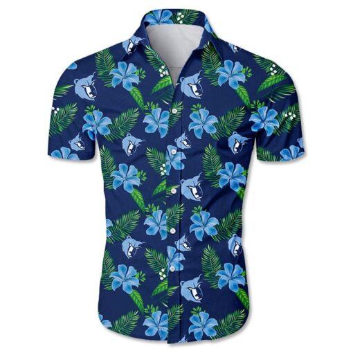 Nba Memphis Grizzlies Tropical Flowers Trendy Hawaiian Shirt V2 Aloha Shirt