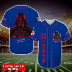 Personalized Buffalo Bills Darth Vader Star Wars All Over Print 3d Baseball Jersey