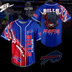 Personalized Buffalo Bills Mafia Baseball Jersey custom name for fan