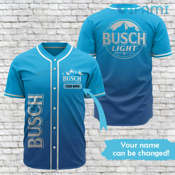 Personalized name Busch Light Baseball Jersey Beer Lovers Gift