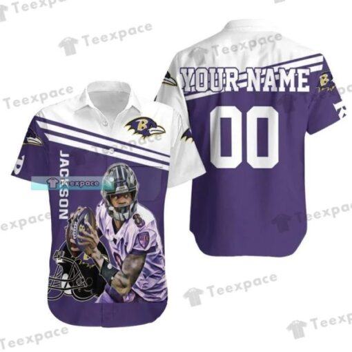 Personalized Super Player Lamar Jackson Baltimore Ravens Hawaiian Shirt for fan