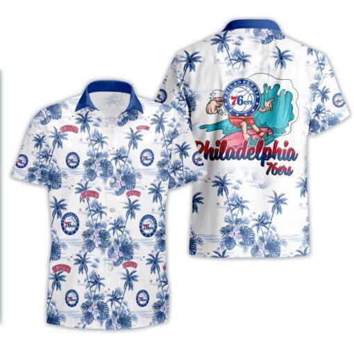 Philadelphia 76Ers Island Cheer Official Aloha Shirt