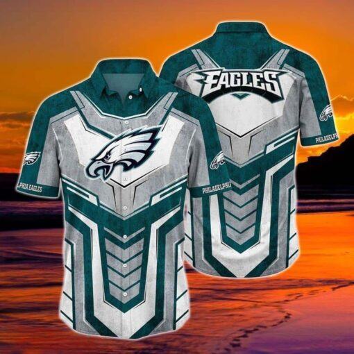 Philadelphia Eagles NFL Hawaiian Shirt Football Gift For Boyfriend, NFL Hawaiian Shirt