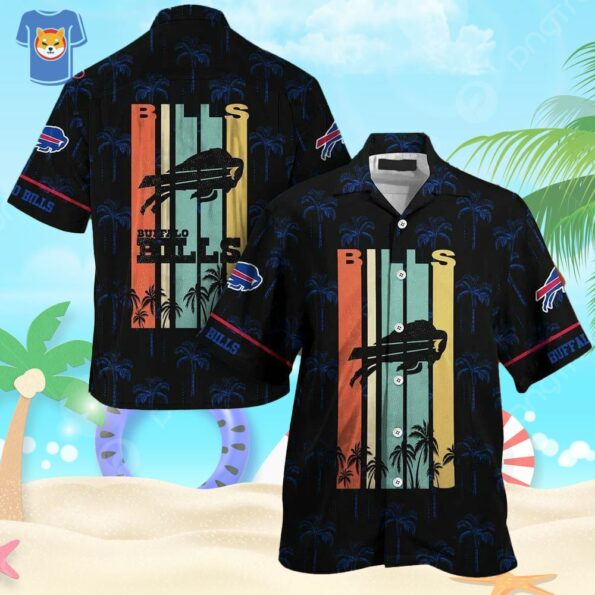 Retro NFL Buffalo Bills Hawaiian Shirt Gift For Beach Vacation