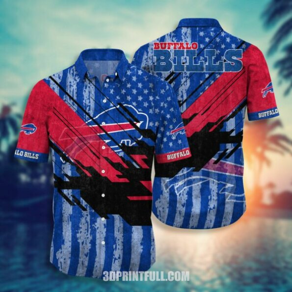 Rock Your Style with Buffalo Bills Hawaiian Shirt – Tropical Flower Edition for Men